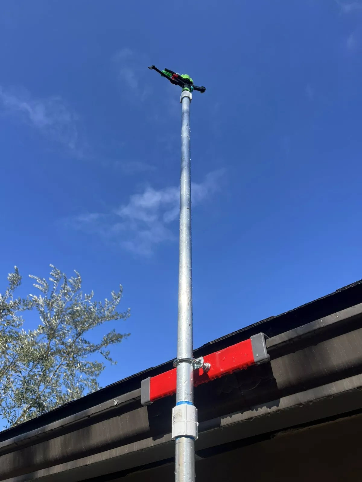 Wildfire Defensible Space Roof Top and Vegetation Commercial Tripod Sprinkler.
