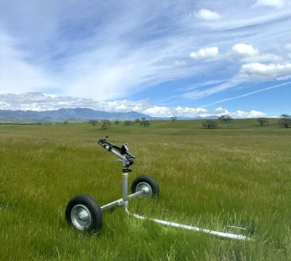 1.5" Big Yuzuak Impact Sprinkler & Wheeled Cart, Pasture, Arena, Farm 230ft
