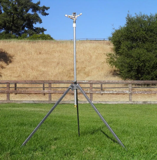 Heavy Duty Tripod W/ Longest Throw Brass Impact Sprinkler