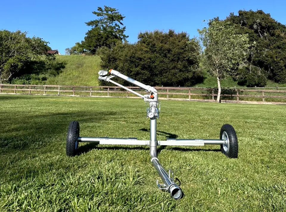 2" Yuzuak Jet 50T Big Gun Sprinkler & Wheeled Cart Pasture, Arena, Farm 300 FT