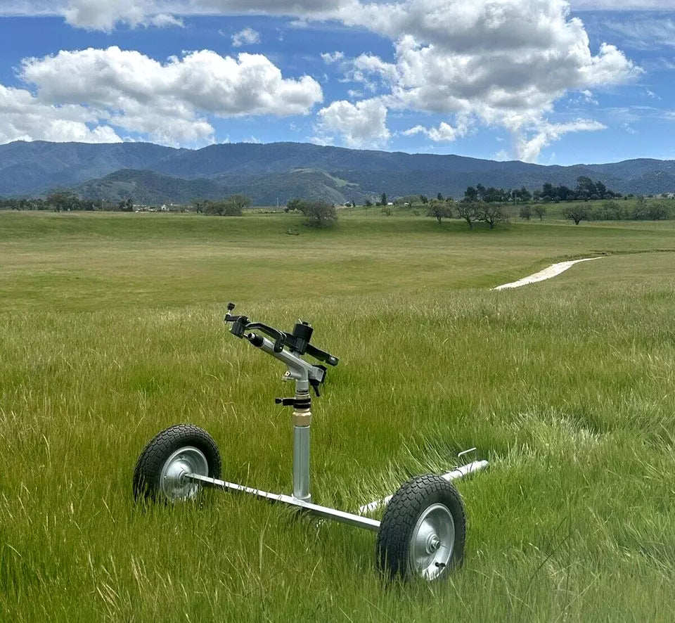 1.5" Big Yuzuak Impact Sprinkler & Wheeled Cart, Pasture, Arena, Farm 230ft