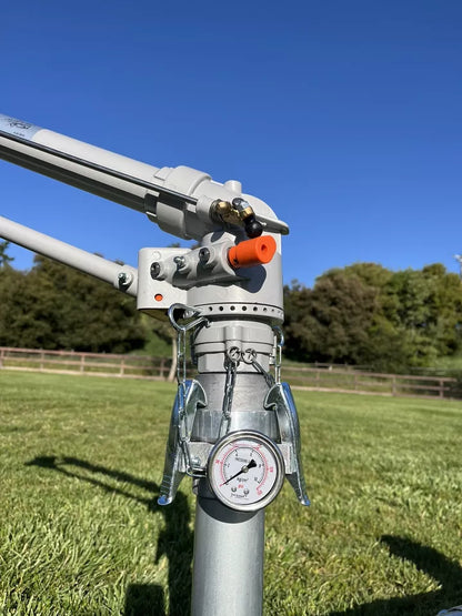 2" Yuzuak Jet 50T Big Gun Sprinkler & Wheeled Cart Pasture, Arena, Farm 300 FT