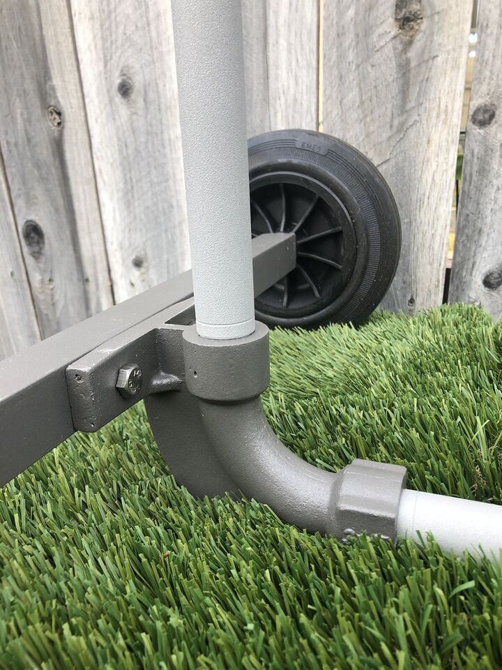 Pasture Master Wheeled Turf & Pasture Sprinkler Cart W/ Adj Brass Impact Sprinkler