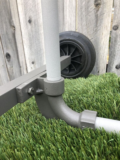 Pasture Master Wheeled Turf & Pasture Sprinkler Cart W/ Adj Brass Impact Sprinkler